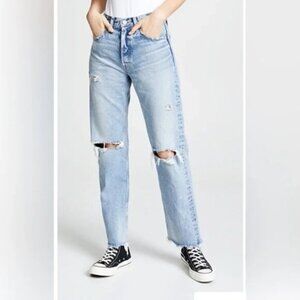 Moussy Vintage Odessa Wide Straight Jeans Size 23 Japan NWT